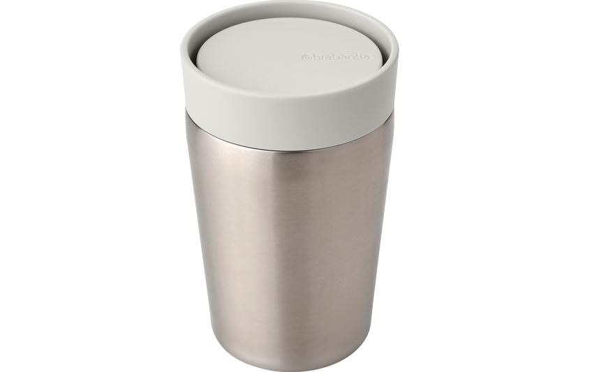Brabantia Thermobecher Make & Take 200 ml, Hellgrau/Silber Brabantia Thermobecher Make & Take 200 ml, Hellgrau/Silber