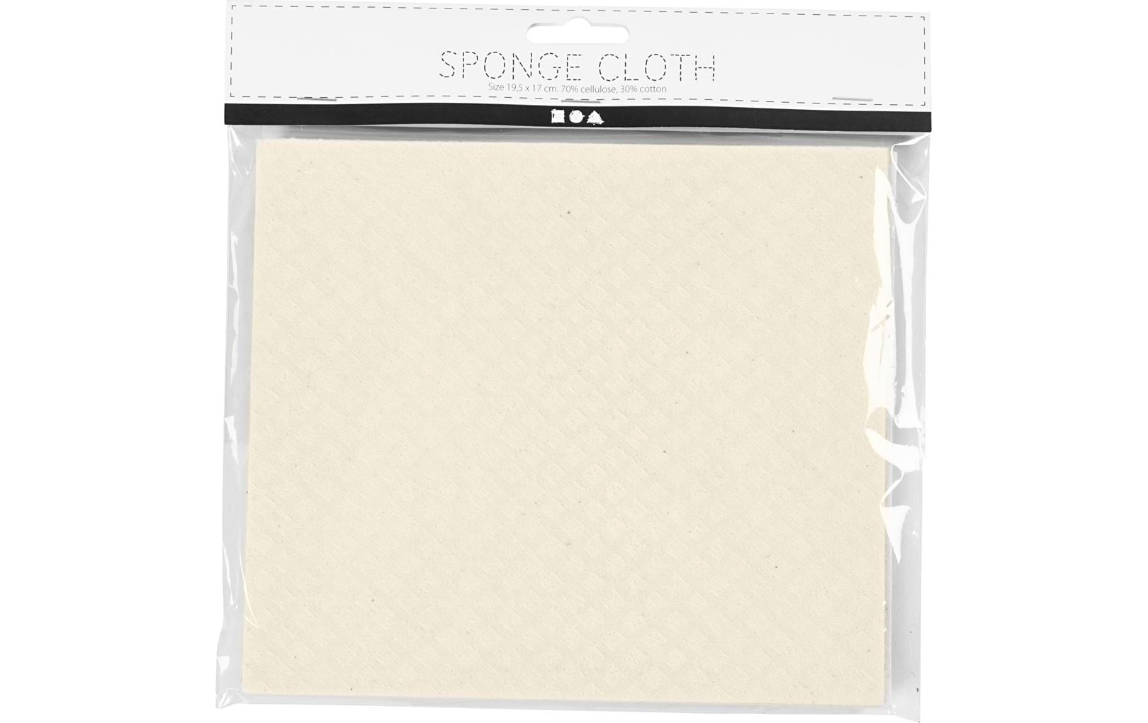 Creativ Company Geschirrtuch 17 x 19.5 cm, 3 Stück, Nature