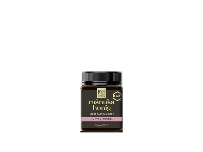 100% Pure New Zealand Honey MGO 83+ Manuka Honig UMF 5+ 250 g