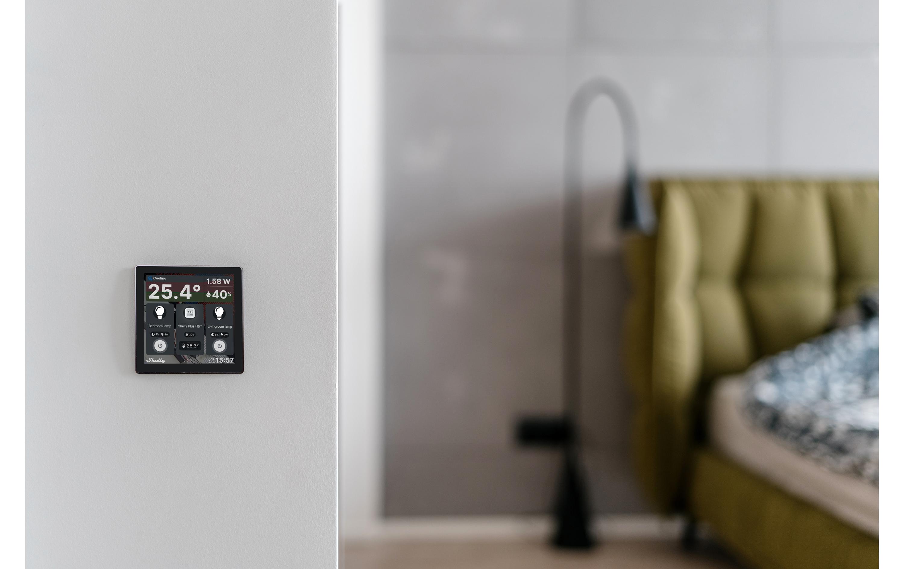 Shelly Touchpanel Android Wall Display, Schwarz