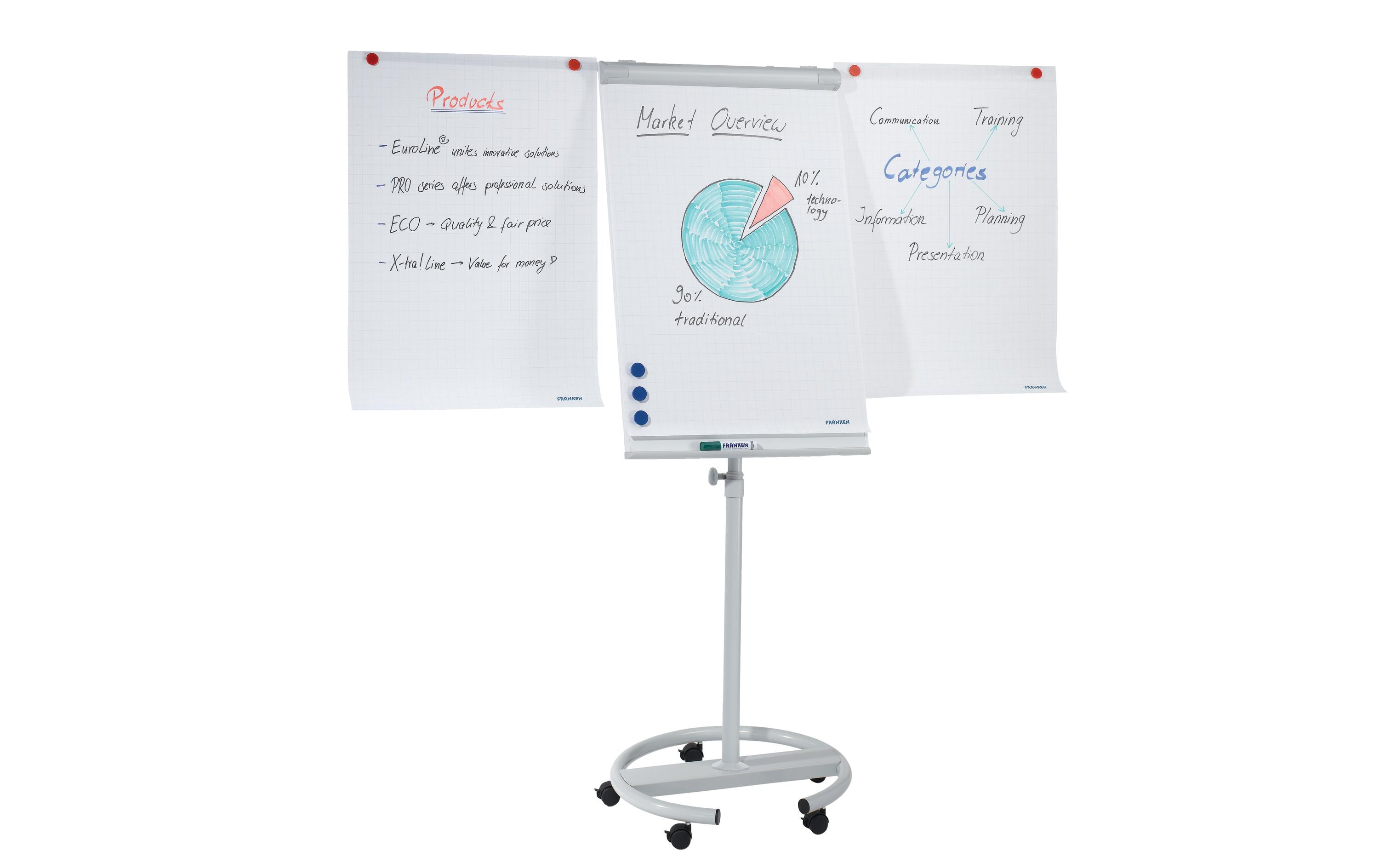 Franken Flipchart Eco Mobil 68 cm x 105 cm Franken Flipchart Eco Mobil 68 cm x 105 cm