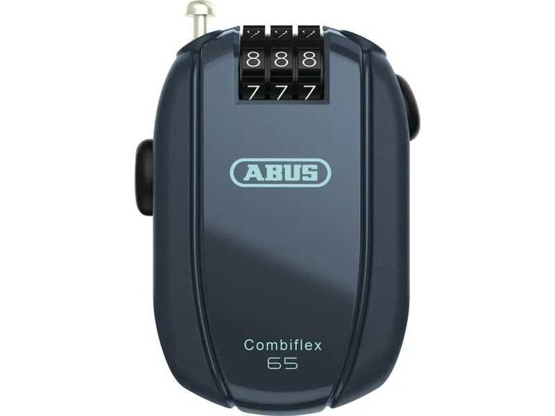Abus Combiflex StopOver 65 Code Kunststoff Stahl Blau Abus Combiflex StopOver 65 Code Kunststoff Stahl Blau
