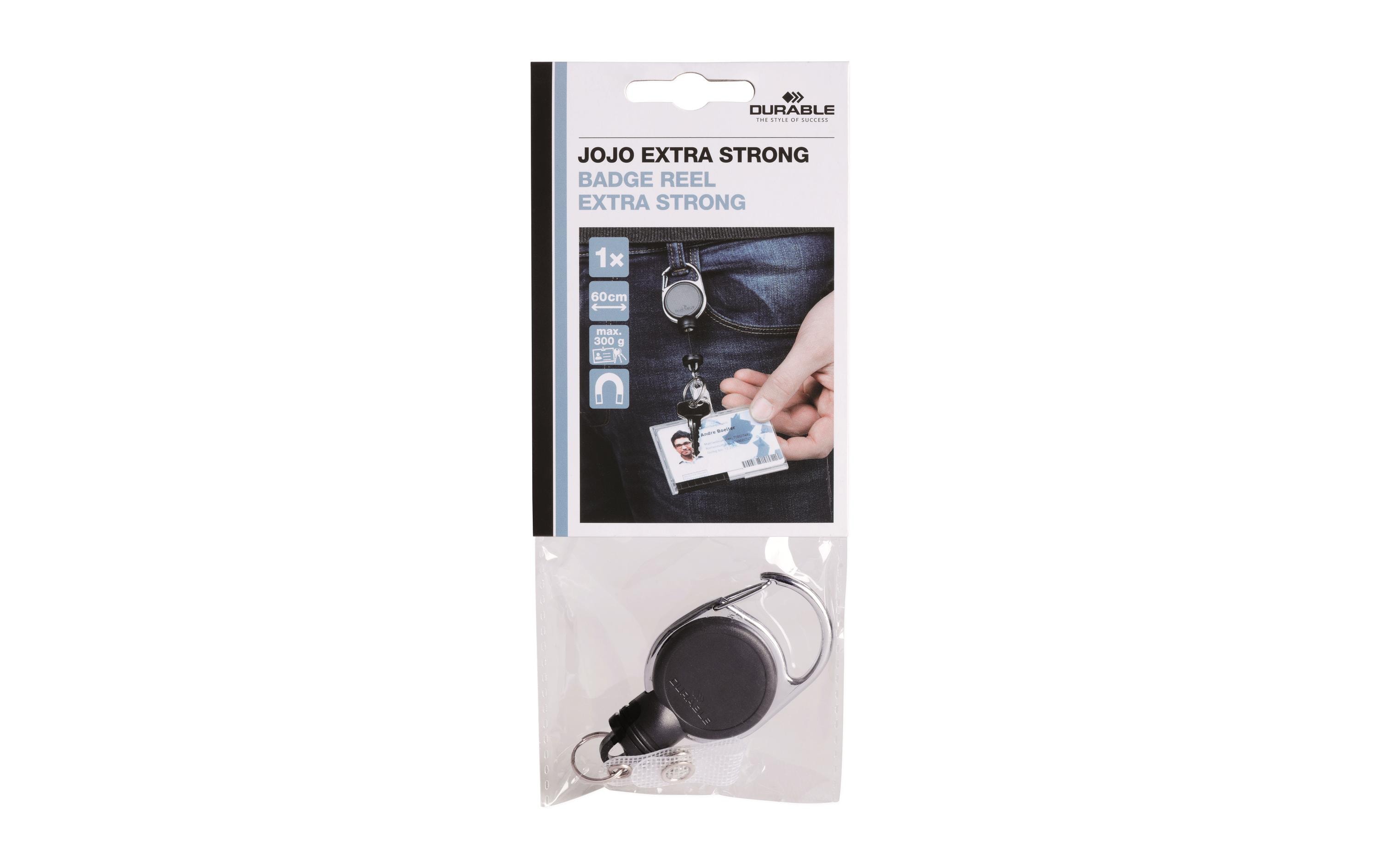 DURABLE Ausweishalter Jojo Extra Strong mit Clip, Schwarz DURABLE Ausweishalter Jojo Extra Strong mit Clip, Schwarz