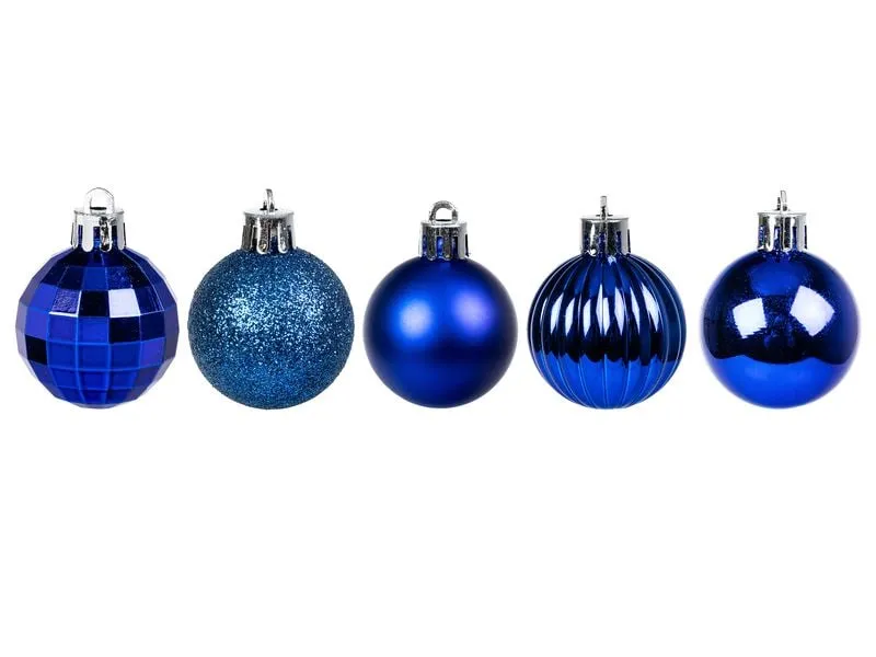 COCON Weihnachtskugel 34 Stück, Royalblau