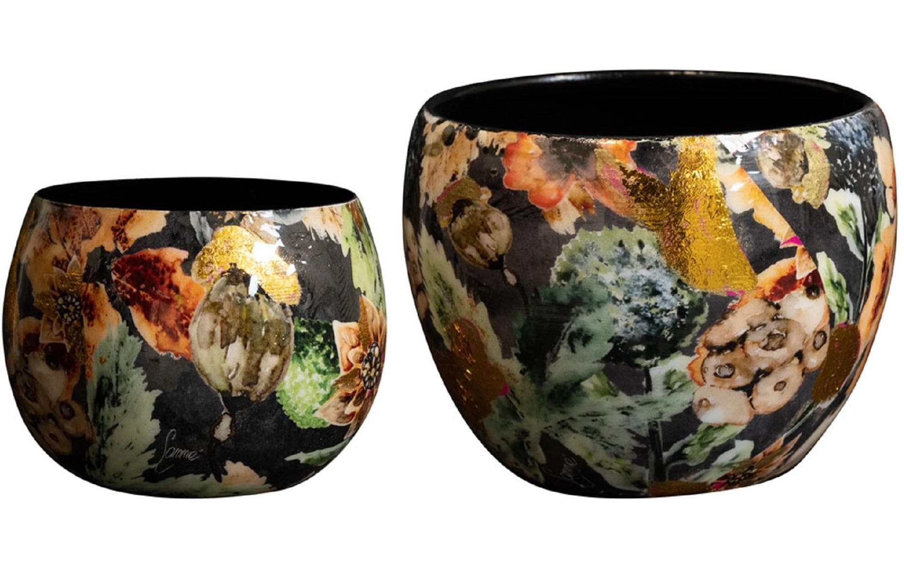 CHALET Blumentopf Berry, 9 x 9 x 7 cm, 2er-Set