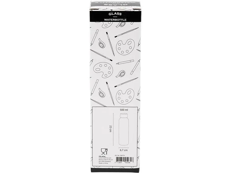 Creativ Company Glasflasche 500 ml 6.7 x 22 cm, 1 Stück Creativ Company Glasflasche 500 ml 6.7 x 22 cm, 1 Stück
