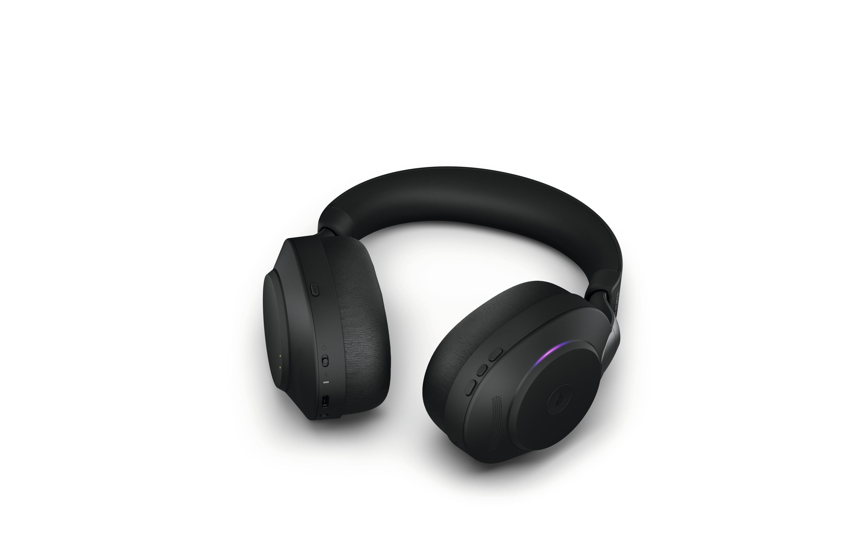 Jabra Headset Evolve2 85 Duo MS Schwarz, USB-A, inkl. Ladestation