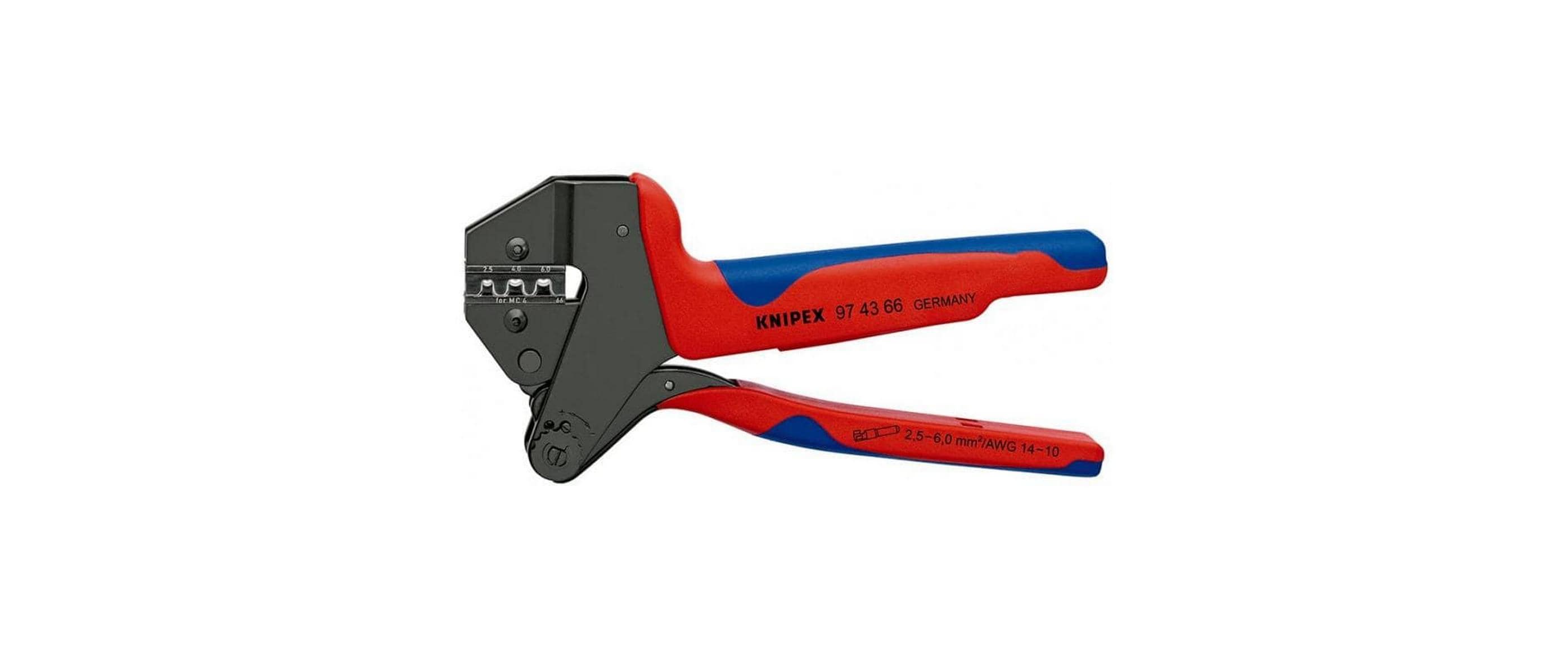 Knipex Crimpzange für MC4 bis 6 mm² Knipex Crimpzange für MC4 bis 6 mm²