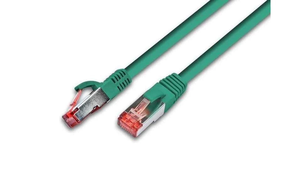 Wirewin Patchkabel RJ-45 - RJ-45, Cat 6A, S/FTP, 3 m, Grün
