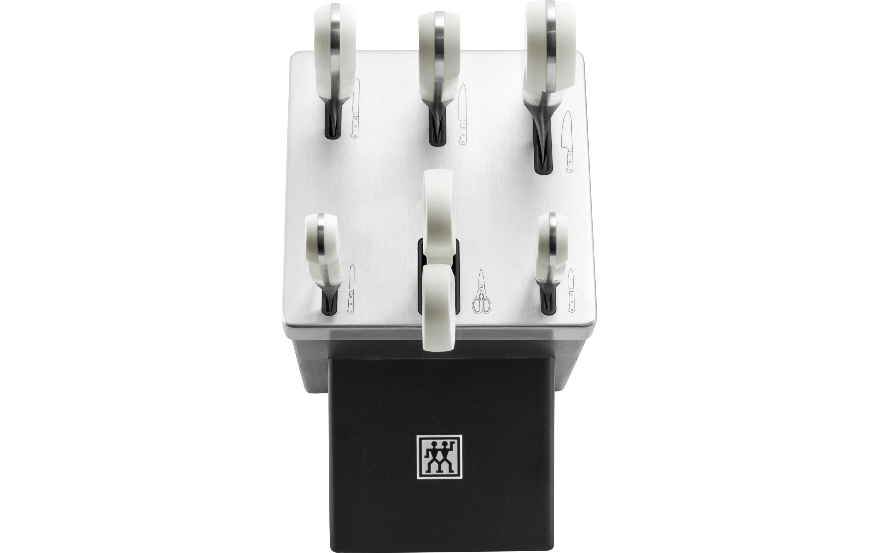 Zwilling Messerblock-Set mit Messer Pro le blanc Schwarz, 7-teilig