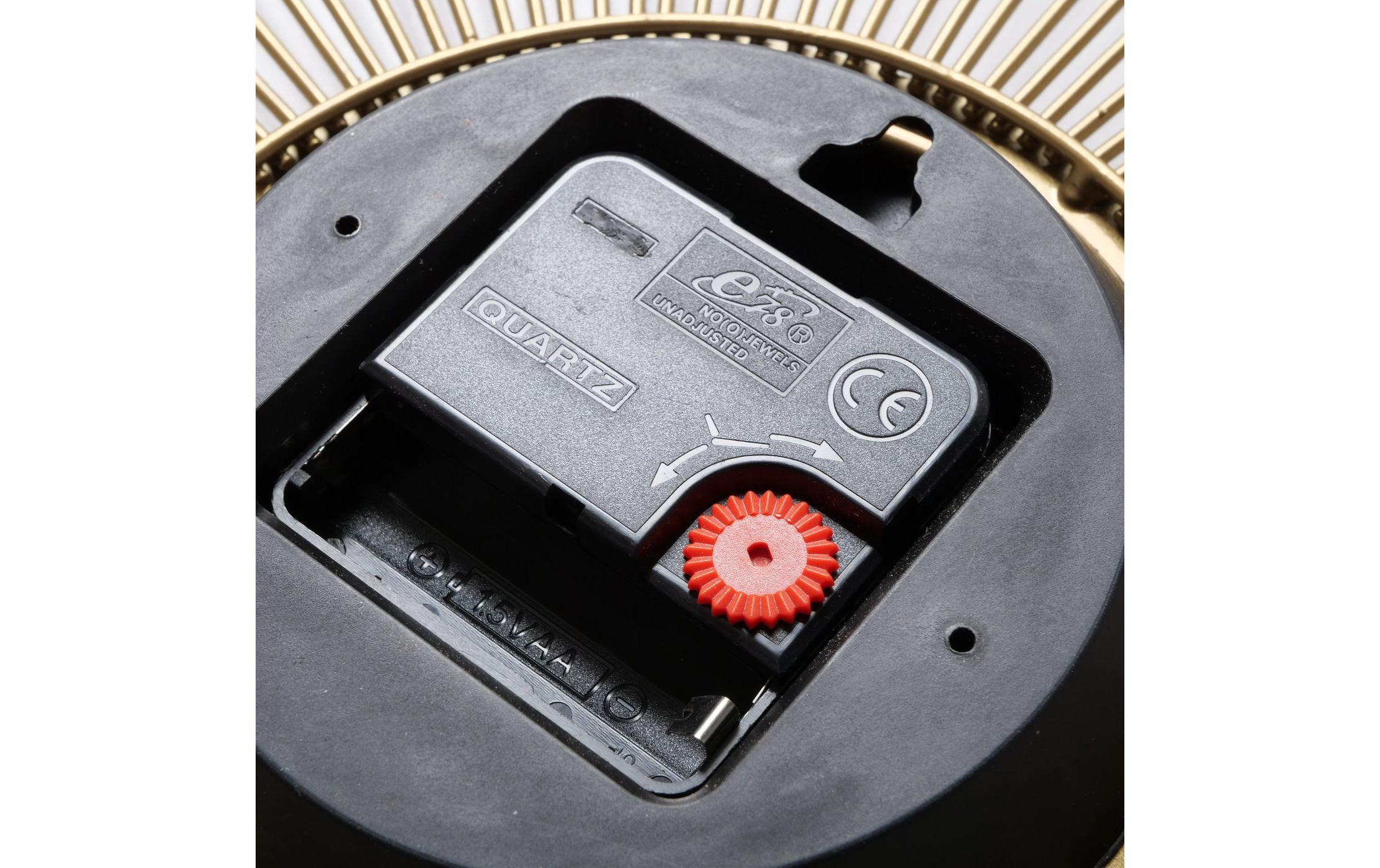 Boltze Wanduhr Grova Gold/Schwarz