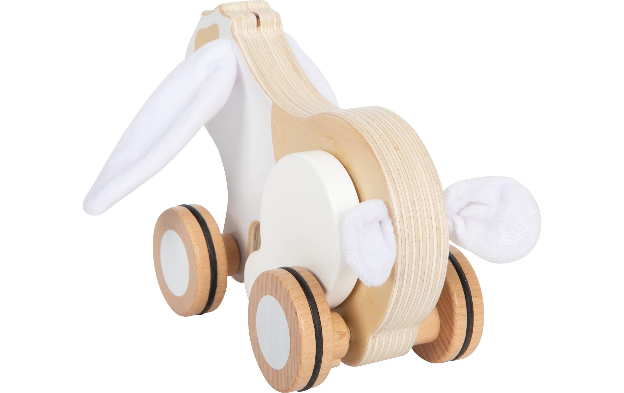 small foot Nachziehspielzeug Nachziehtier Hase mit Knisterohren