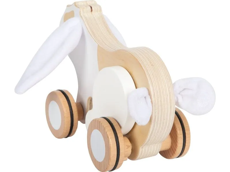 small foot Nachziehspielzeug Nachziehtier Hase mit Knisterohren