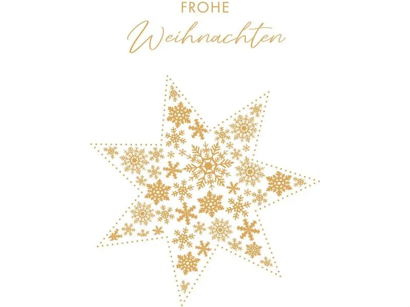 ABC Weihnachtskarten-Set A6, 5 Stück