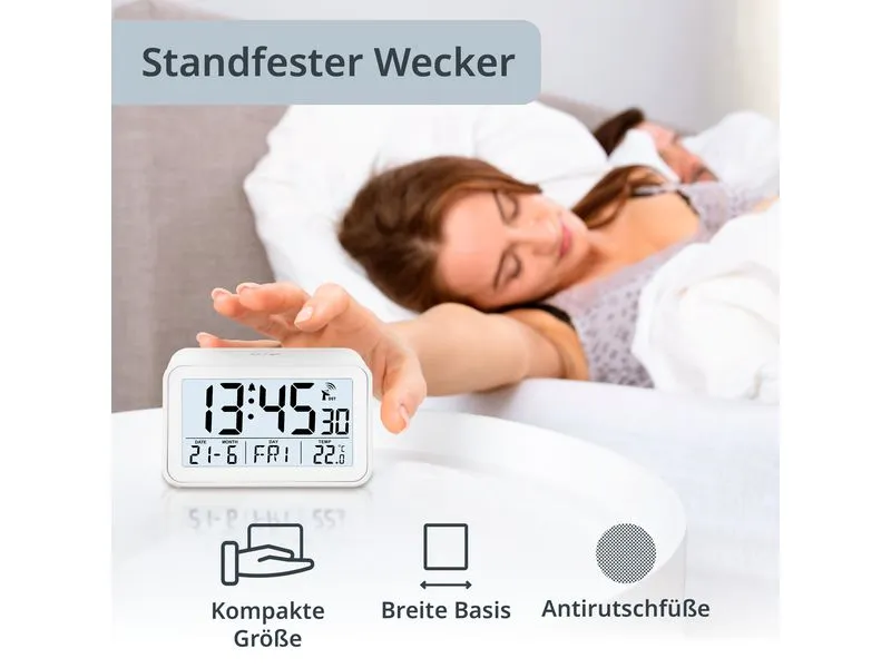 ADE Funkwecker digital Weiss ADE Funkwecker digital Weiss