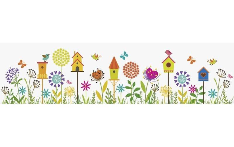 Heyda Fensterbild Wiese 1 Stück, Mehrfarbig