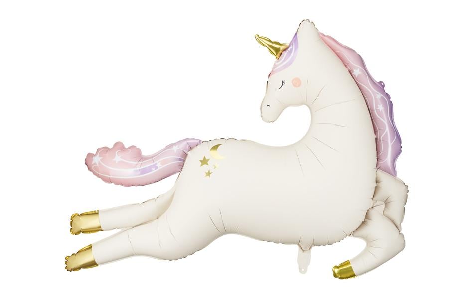 Partydeco Folienballon Einhorn farbig, 113 x 83 cm