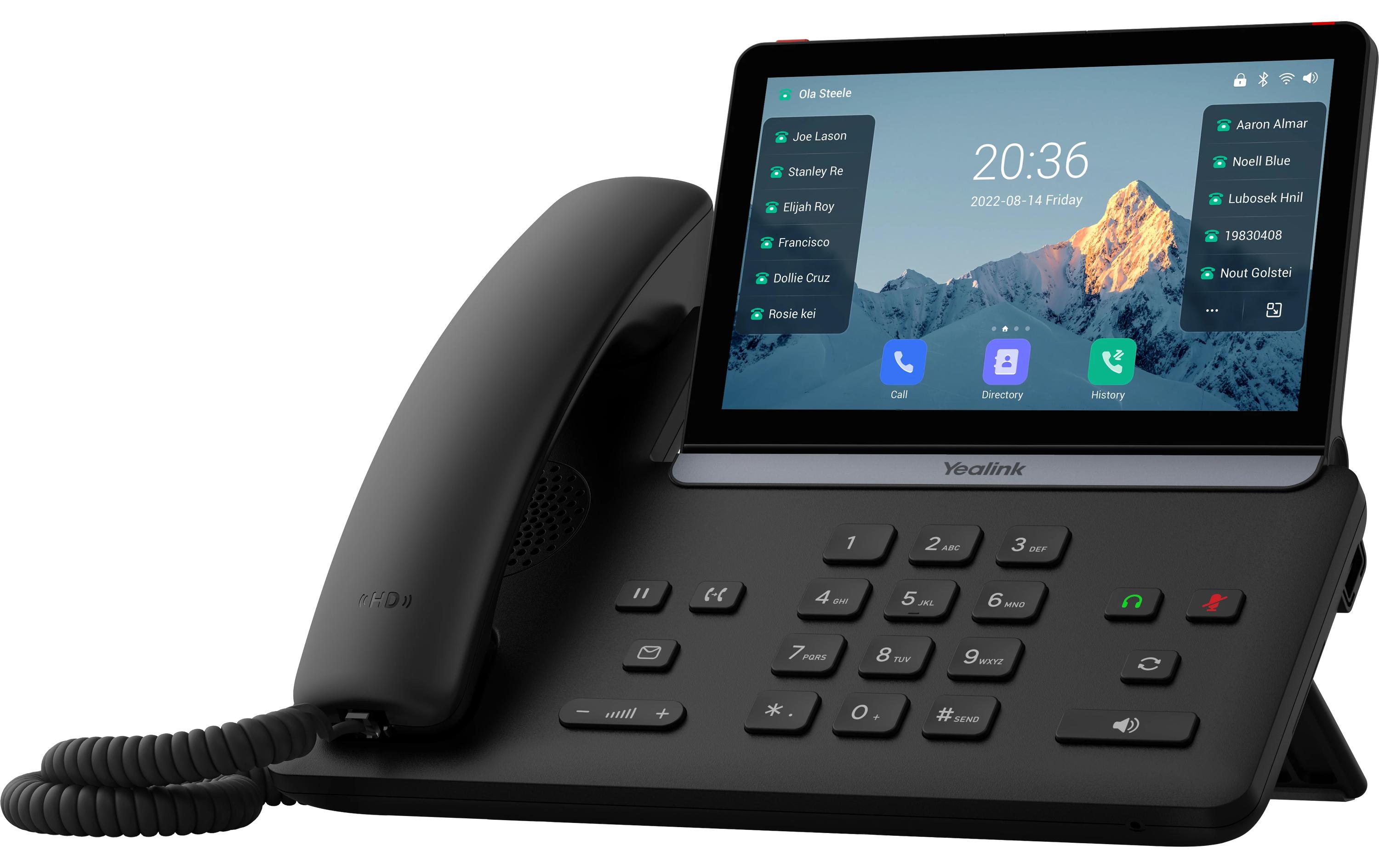 Yealink Tischtelefon SIP-T88W Schwarz