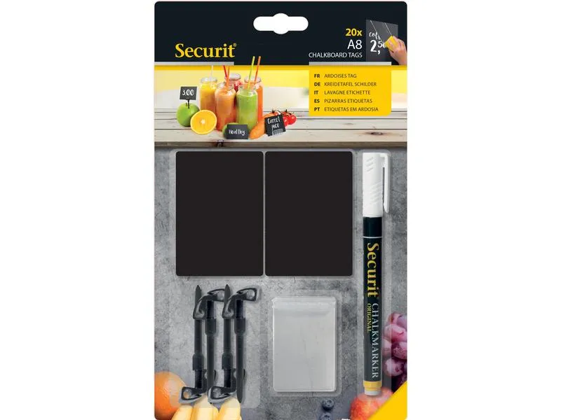 Securit Minikreidetafel A8 Set 29-teilig Securit Minikreidetafel A8 Set 29-teilig