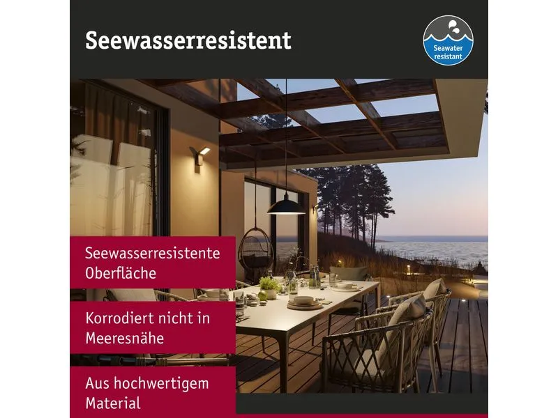 Paulmann Wandleuchte LED Stan seewasserresistent Paulmann Wandleuchte LED Stan seewasserresistent