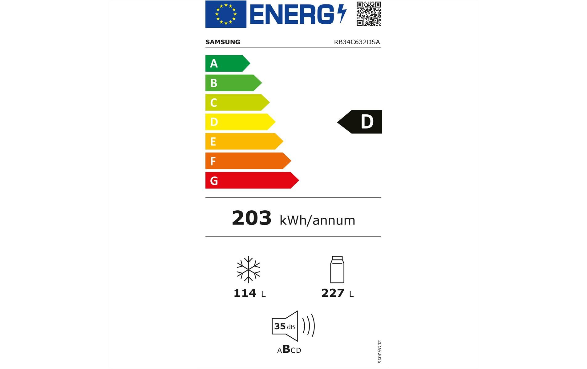 Samsung Kühl-Gefrierkombination RB34C632DSA/WS Rechts