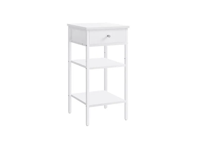 VASAGLE Nachttisch 35 x 70 cm, Weiss VASAGLE Nachttisch 35 x 70 cm, Weiss