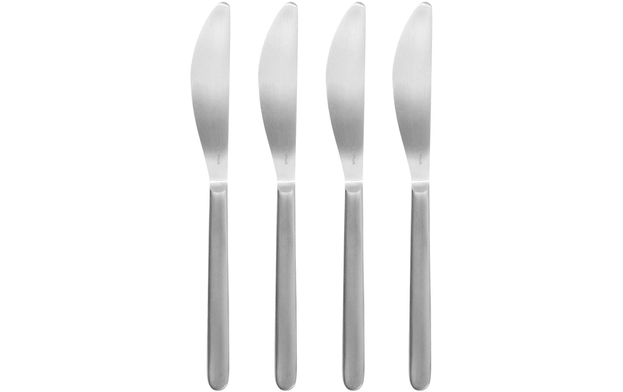 Blomus Buttermesser Stella 4 Stück, Silber