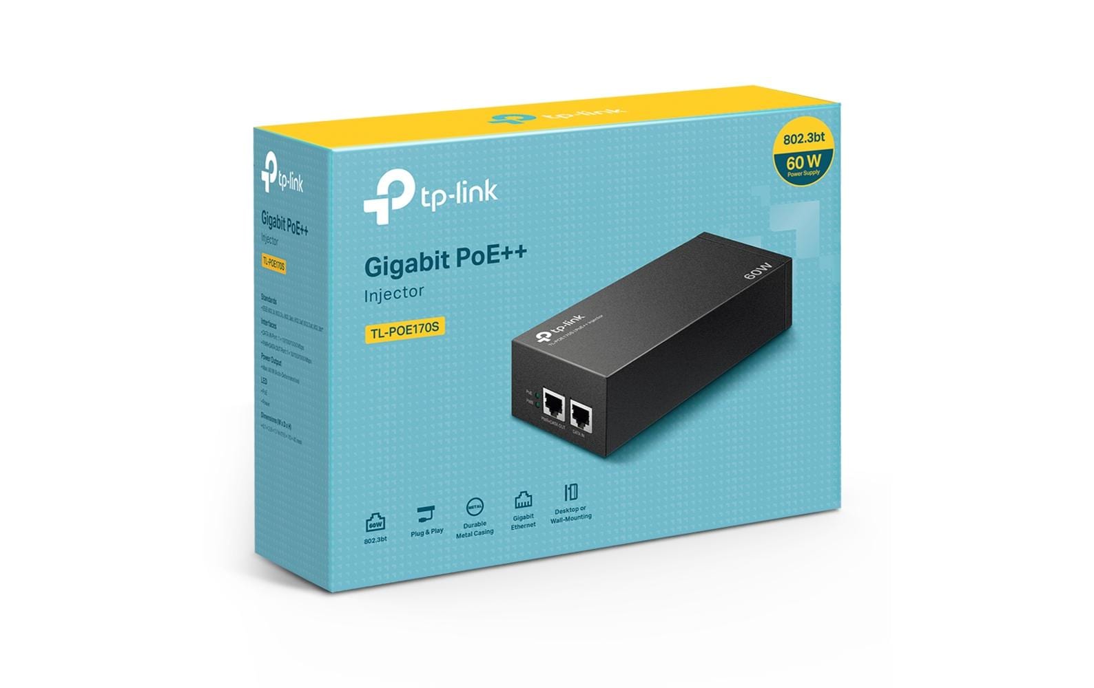 TP-Link PoE++ Injector TL-PoE170S
