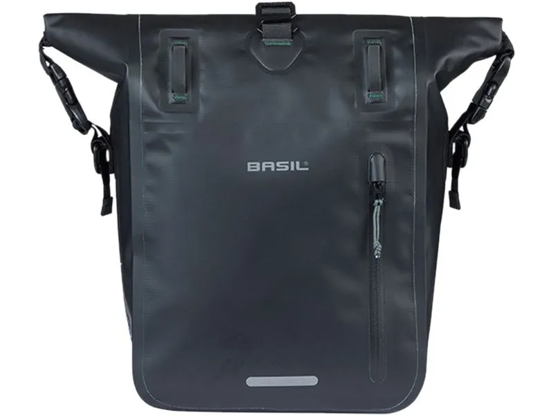 BASIL Gepäckträgertasche Rivo M, Tarpaulin MIK 12-15 l, schwarz BASIL Gepäckträgertasche Rivo M, Tarpaulin MIK 12-15 l, schwarz