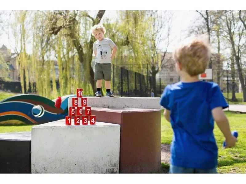BS Toys Wurfspiel Büchsenwerfen rot mit Zahlen BS Toys Wurfspiel Büchsenwerfen rot mit Zahlen