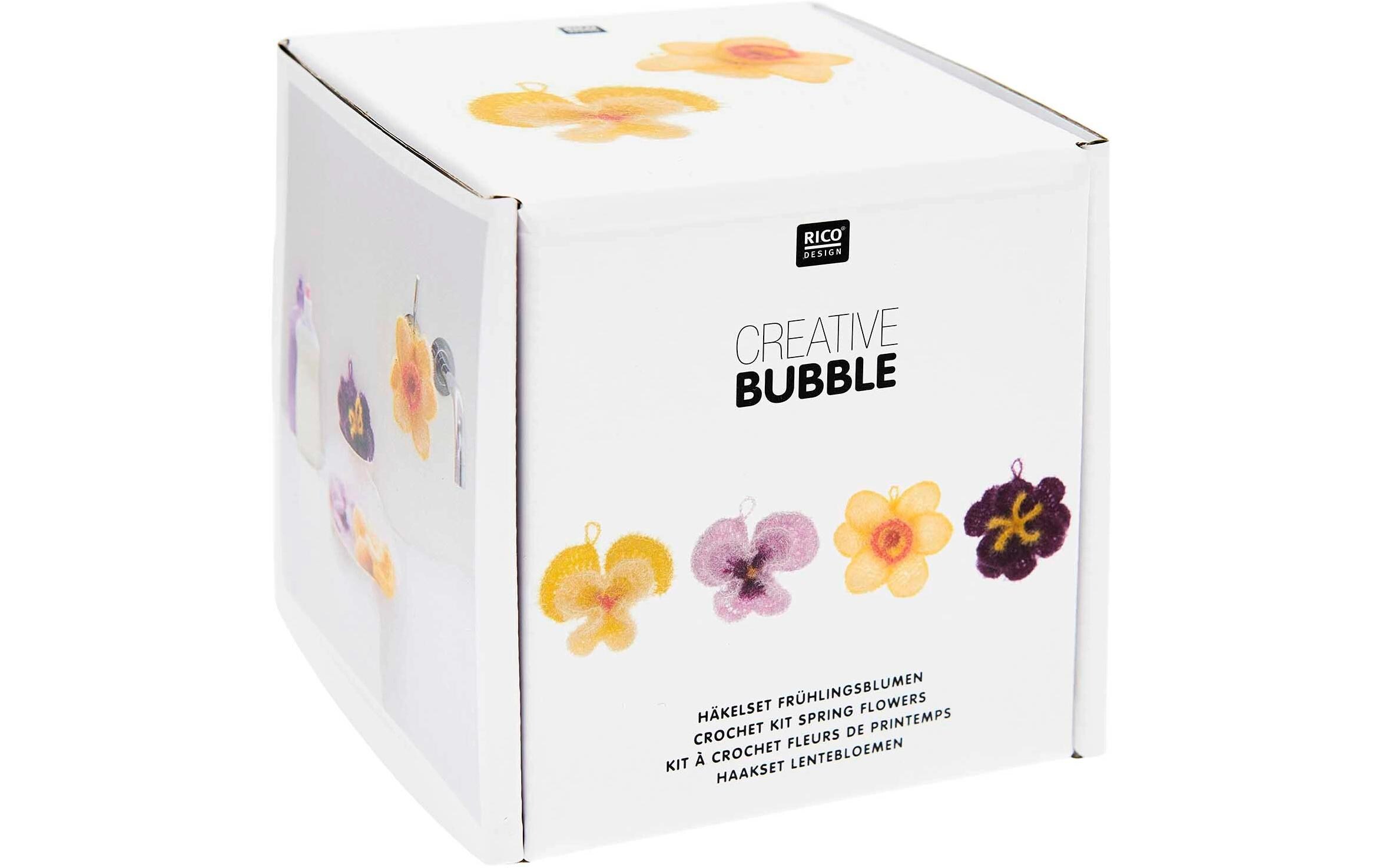 Rico Design Häkelset Bubble 6-teilig, Frühlingsblumen
