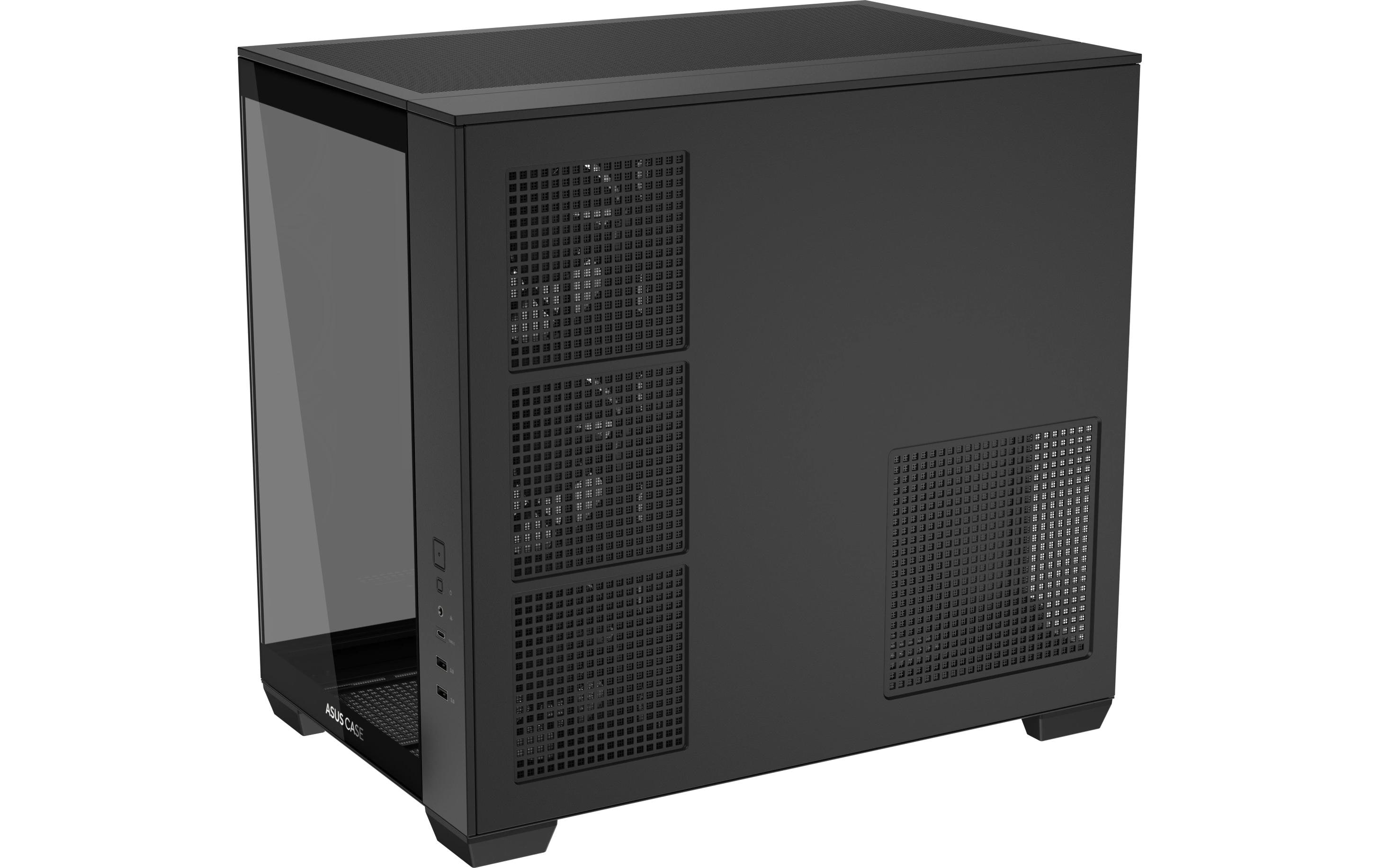 ASUS PC-Gehäuse A32 Plus TG ARGB Schwarz