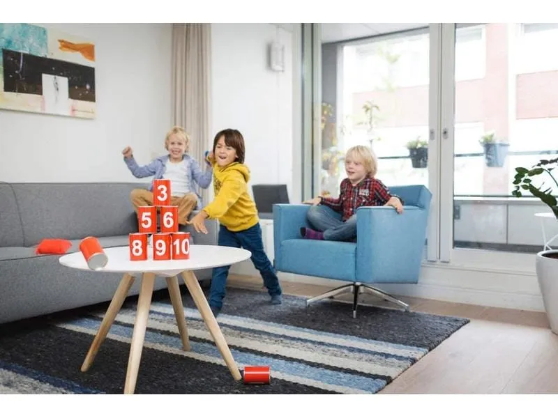 BS Toys Wurfspiel Büchsenwerfen rot mit Zahlen BS Toys Wurfspiel Büchsenwerfen rot mit Zahlen