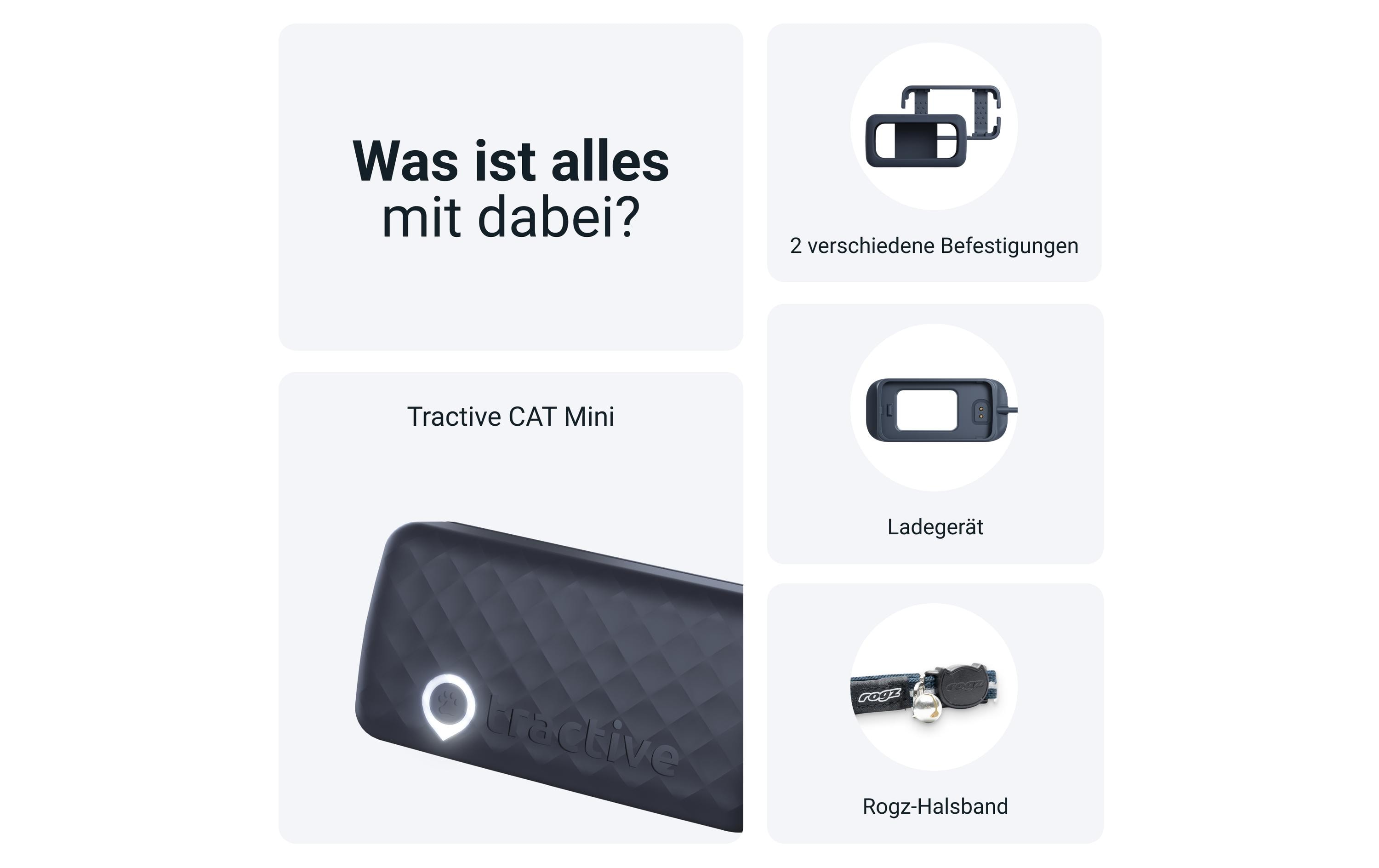 tractive GPS-Tracker CAT Mini LTE, Dunkelblau