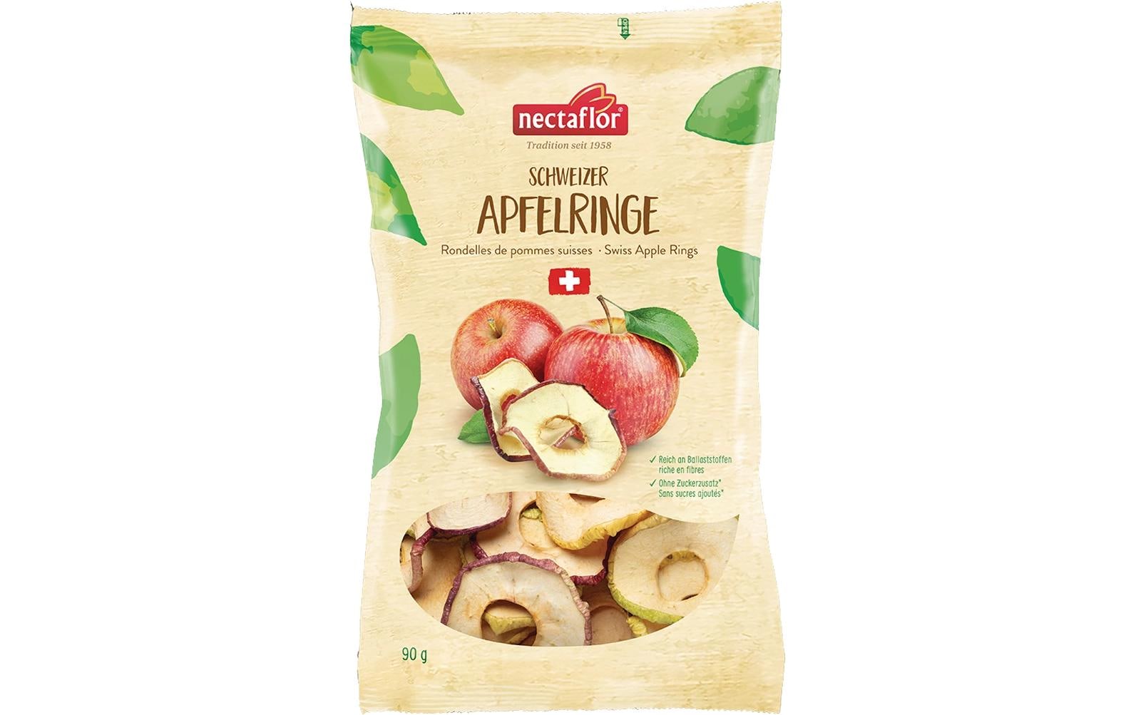 Nectaflor Schweizer Apfelringe 90 g