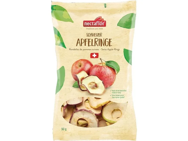 Nectaflor Schweizer Apfelringe 90 g