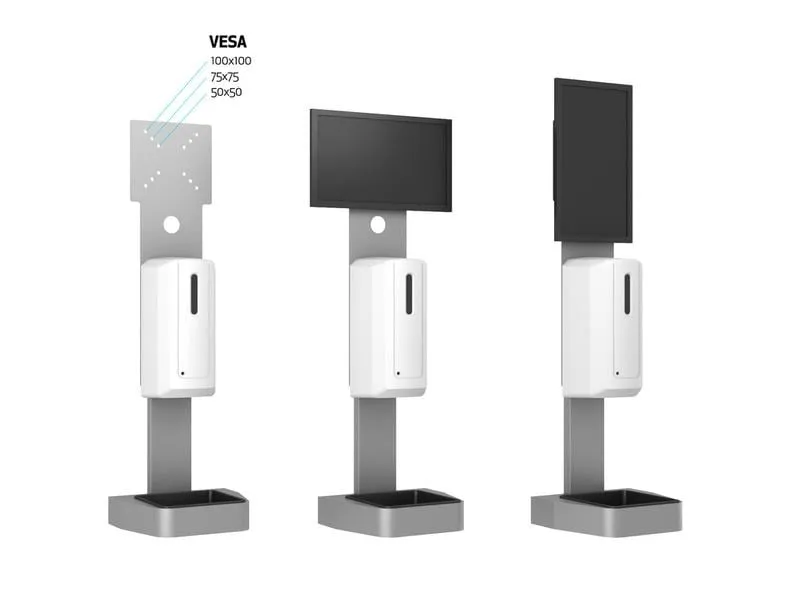 Multibrackets Desinfektionsmittelständer Hygienebox Tisch weiss / 9639