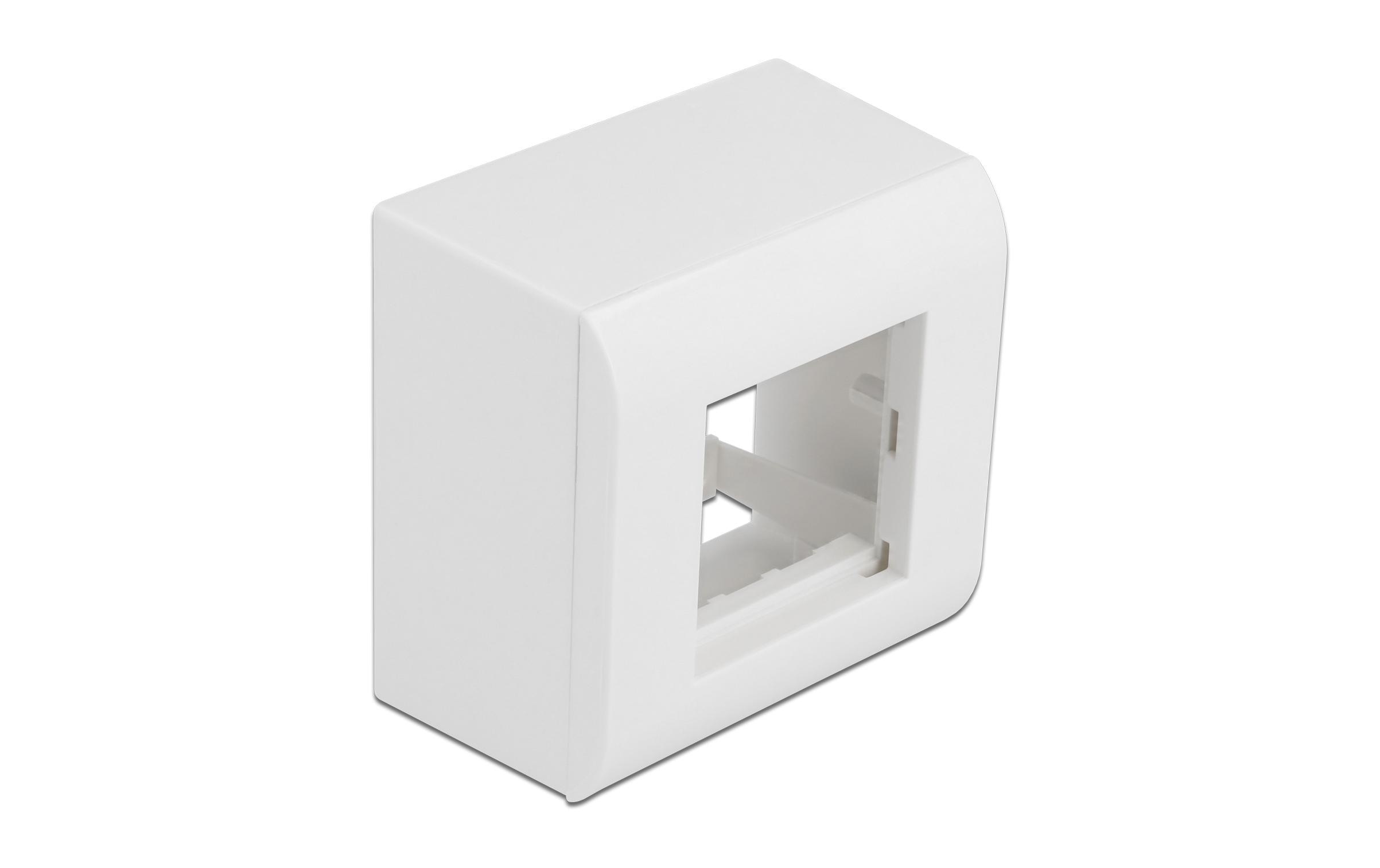 Delock Easy 45 Aufputzgehäuse 82 x 82 mm Weiss Delock Easy 45 Aufputzgehäuse 82 x 82 mm Weiss