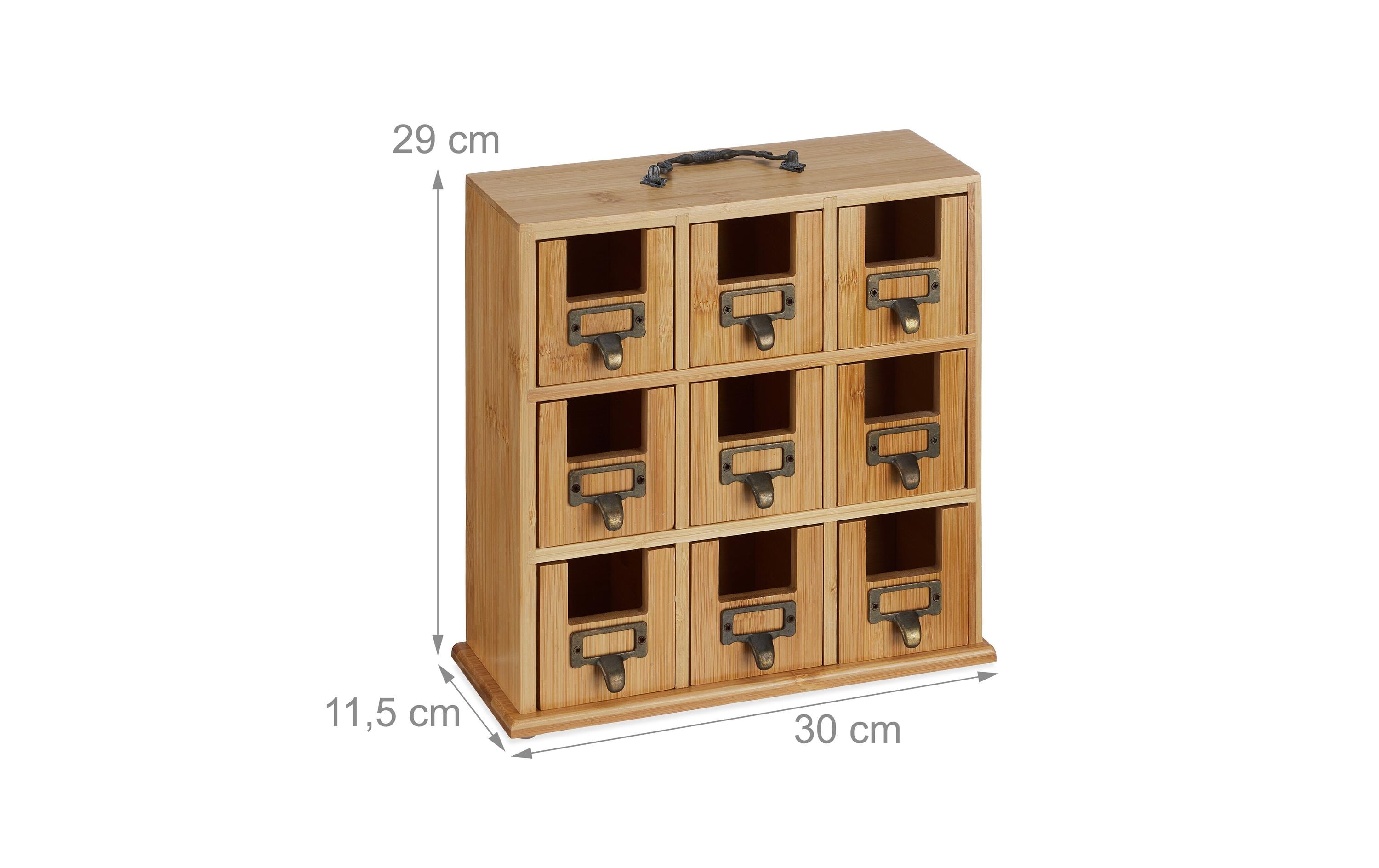 relaxdays Teebeutel-Box Hellbraun/Kupfer relaxdays Teebeutel-Box Hellbraun/Kupfer