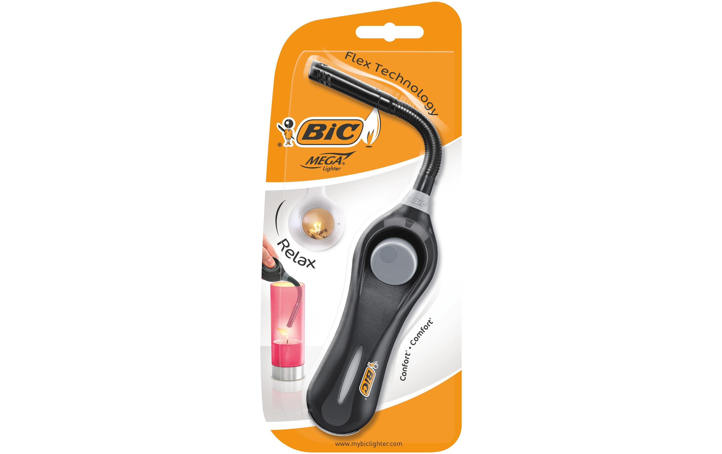 BIC Multifunktionsfeuerzeug Megalighter Relax Assortiert, 1 Stk BIC Multifunktionsfeuerzeug Megalighter Relax Assortiert, 1 Stk