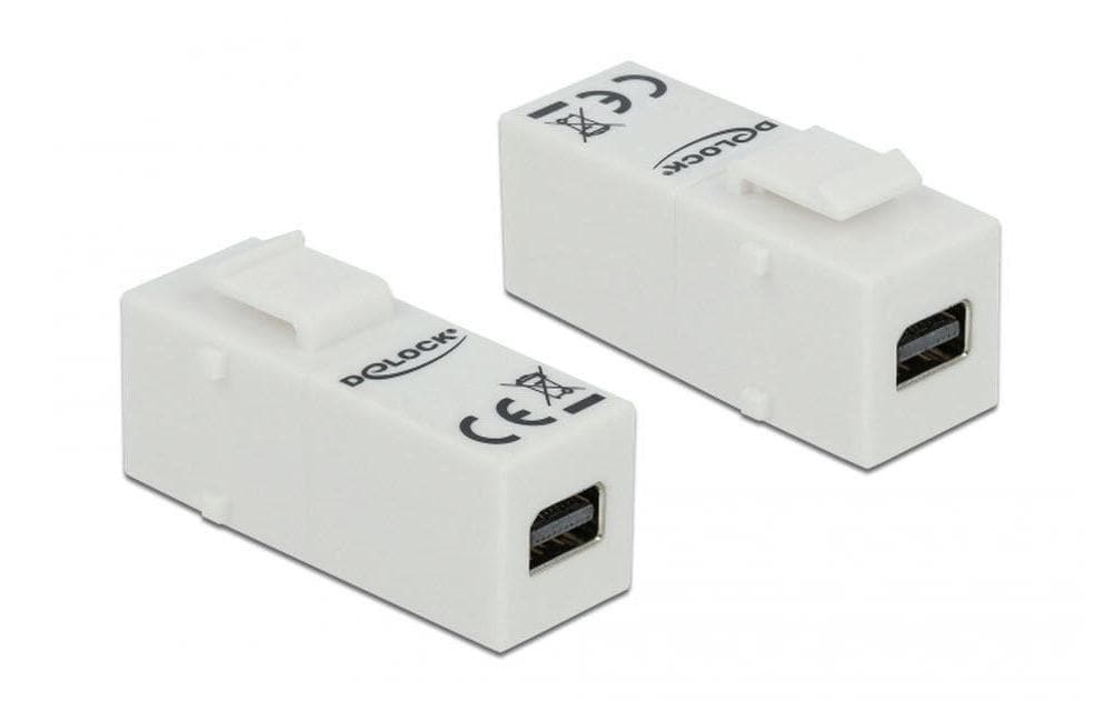 Delock Keystone-Modul Mini-Displayport – Mini-Displayport weiss