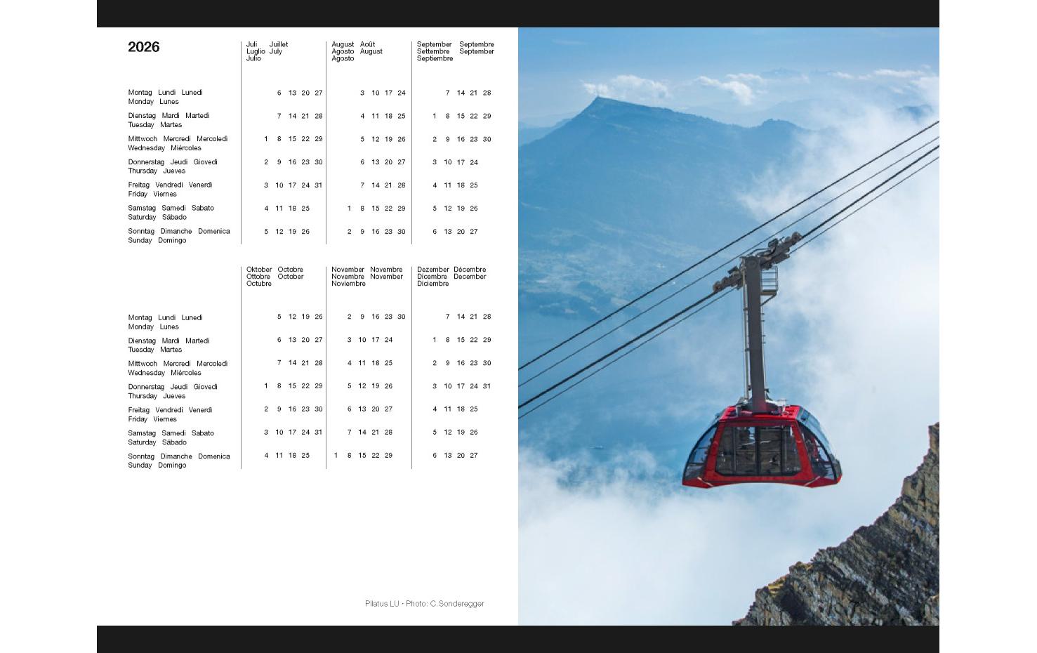 Calendaria Kalender 2026