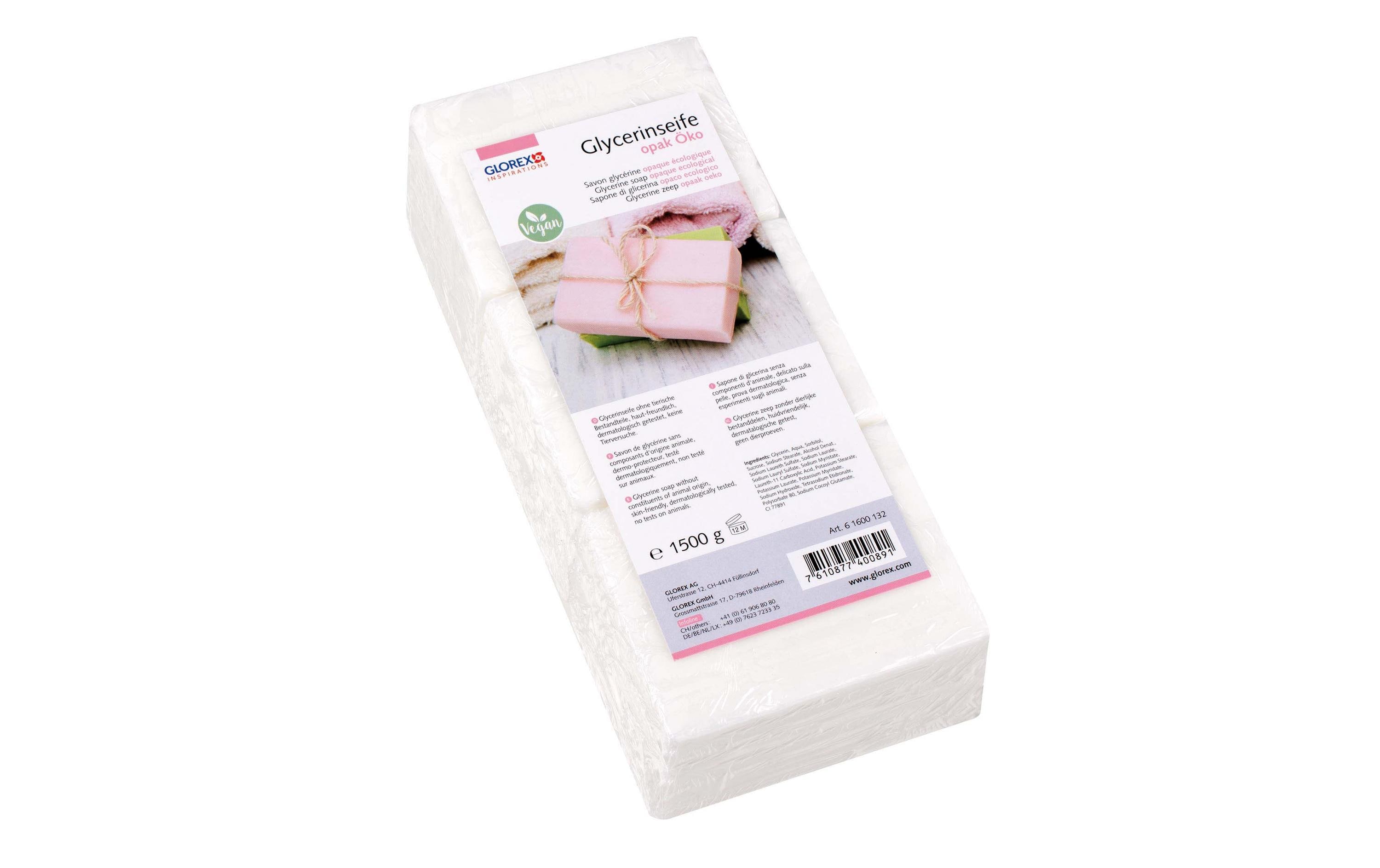 Glorex Glycerinseife Öko Opak, 1500g