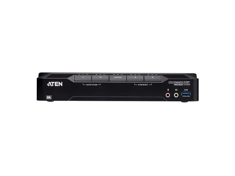 Aten KVM Switch CS1924A 4-Port USB 3.0 8K DisplayPort (4 Geräte)