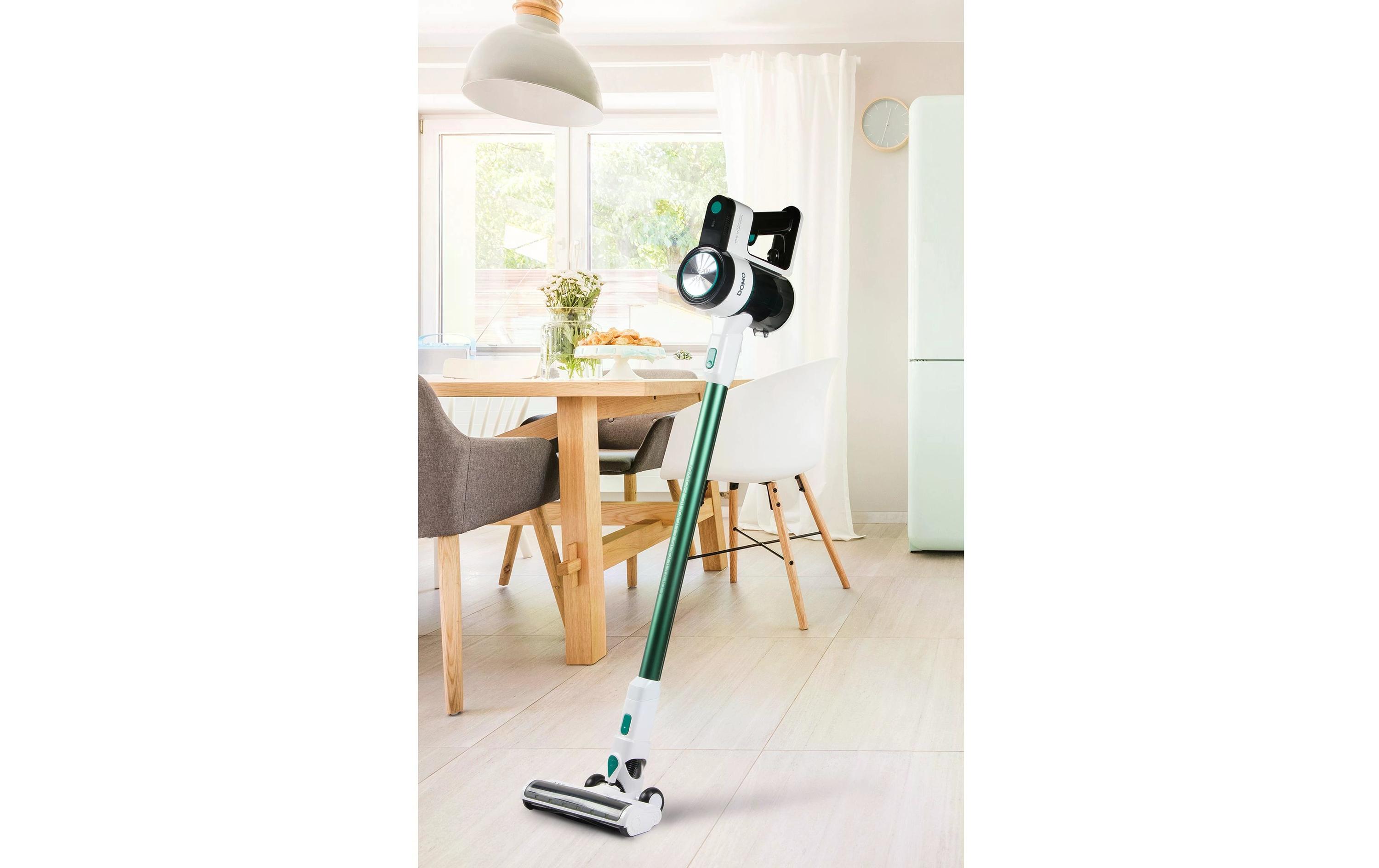 Domo Akku-Hand- und Stielsauger DO241SV Grün/Schwarz/Weiss