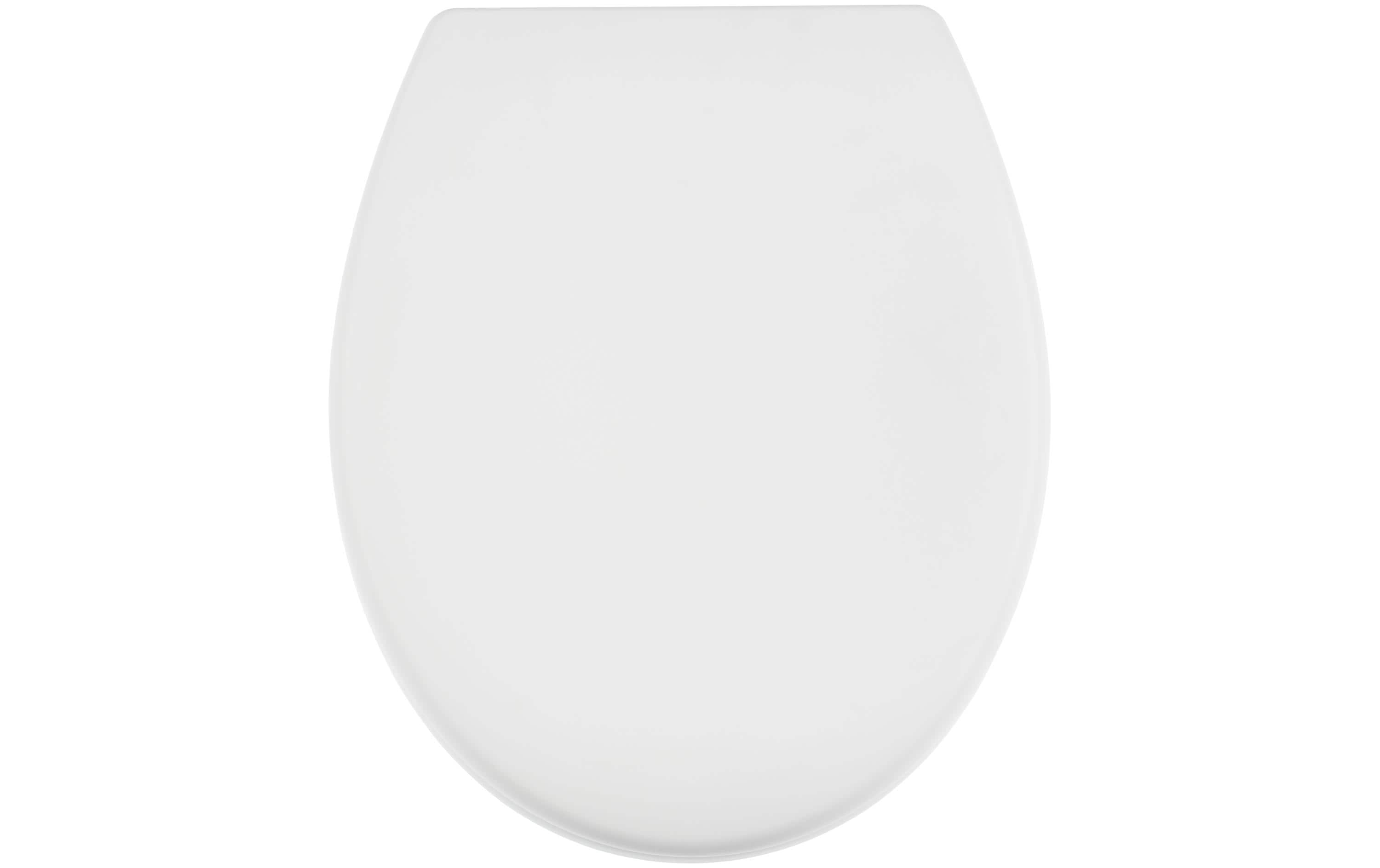 diaqua® Toilettensitz Race mit Absenkautomatik, Weiss matt