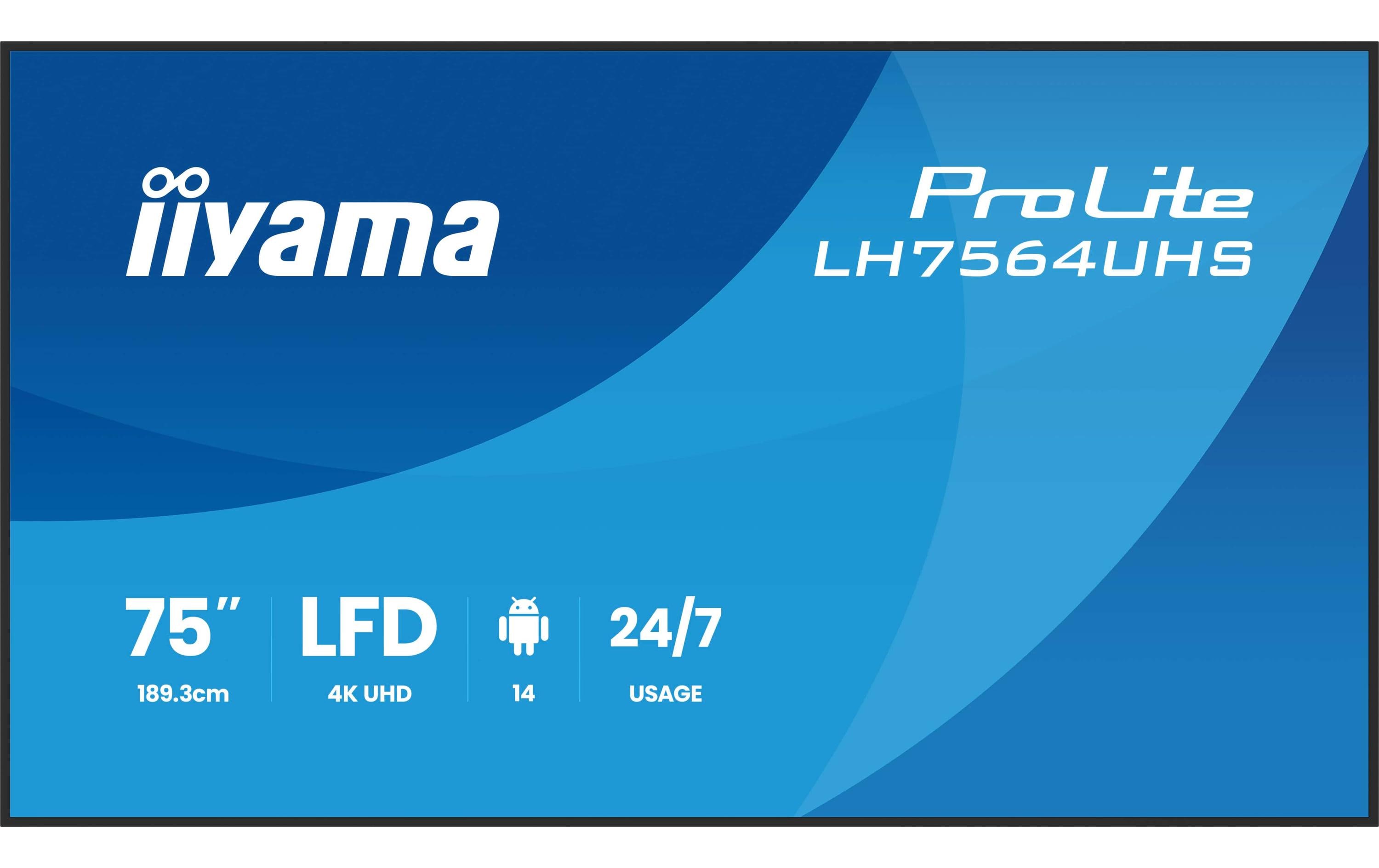iiyama Public Display LH7564UHS-B1AG 75
