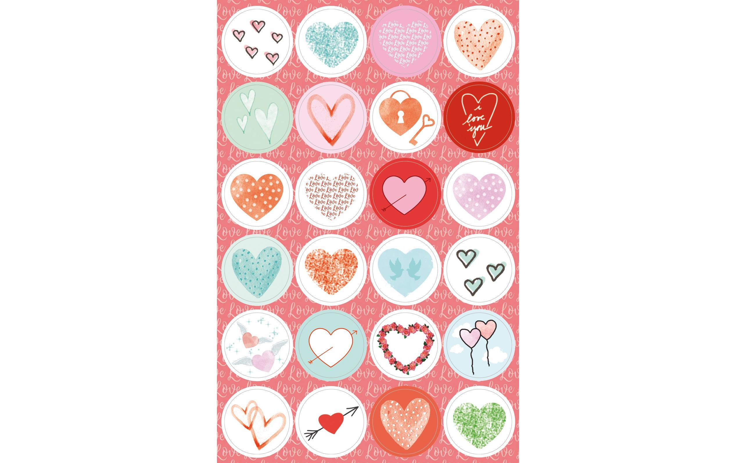 Braun + Company Motivsticker Every Heart 4 Blatt Braun + Company Motivsticker Every Heart 4 Blatt