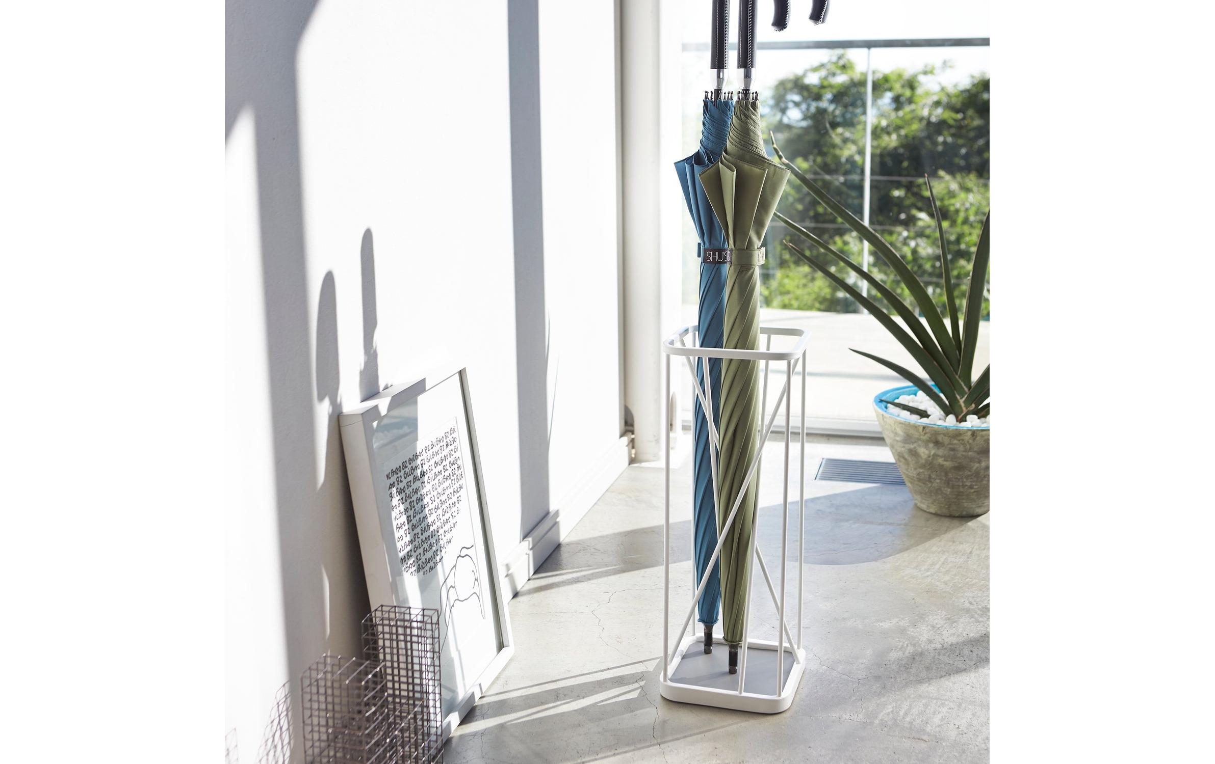 Yamazaki Schirmständer 17 x 45.5 cm, Weiss