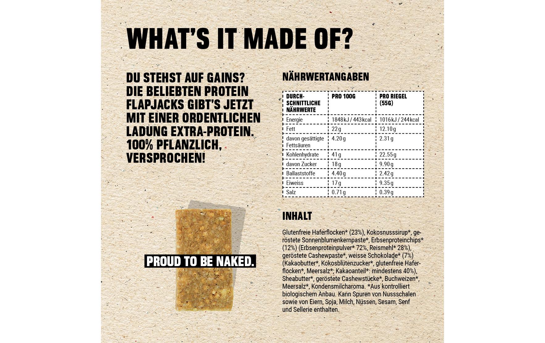 PEAK PUNK Bio Protein Bar White Chocolate Chip 12 x 55 g